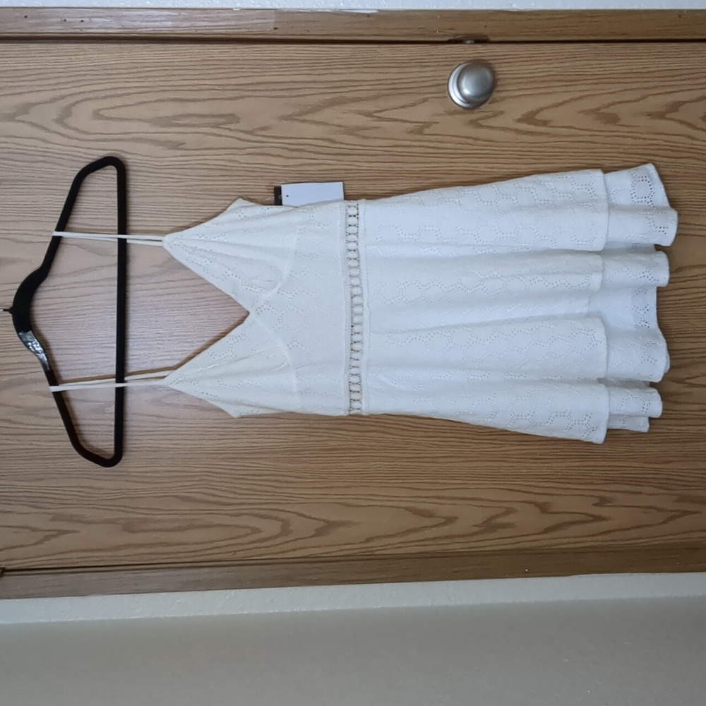 NWT, city Studio white dress